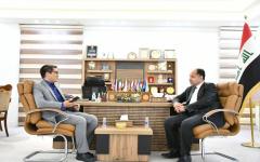  دیدار سرپرست مدیریت همکاری‌های علمی بین‌المللی دانشگاه با رئیس و معاونان دانشگاه فرات الاوسط‌‌